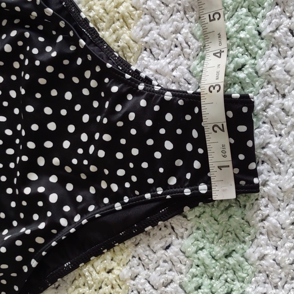 NWT Summersalt Size 2 The Ruffle Backflip Nero Dot One Piece Swimsuit - Picture 7 of 16
